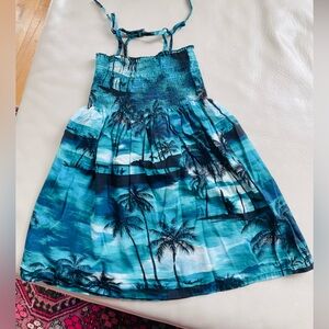 NEW Hawaii Handmade Smocked Sundress, Tropical, Versatile Halter or Tie Straps